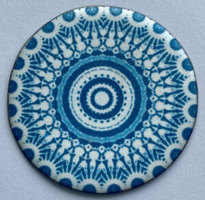 Anne Dinan True Blue Enamel Platter